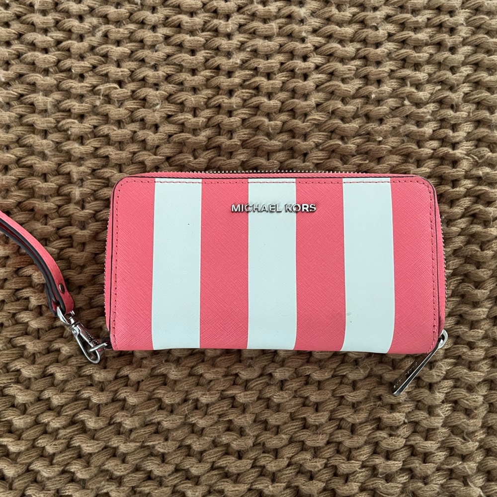 Michael Kors striped wallet